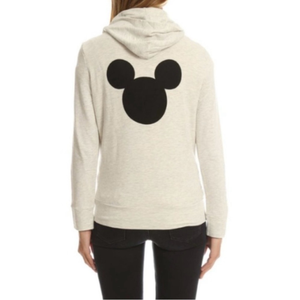 Monrow Disney Mickey Collab Tan Hoodie Size Medium Comfort Lounge